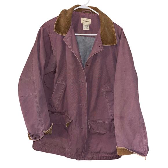 L.L. Bean Jackets & Blazers - Vintage L.L. Bean women’s purple mauve chore jacket barn coat (XL) NO BUTTONS
